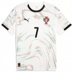 Günstige Fußballtrikots Portugal Ronaldo 7 Auswärtstrikot 2025 Kurzarm